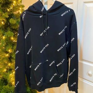 White Fox Black Hoodie
